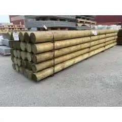 Trykkimpregnerte uspissede rundstokker furu - klasse NTR A A